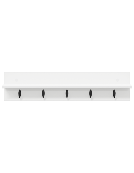 Appendiabiti a muro Bianco 80 x 10.5 x 18 cm Legno multistrato