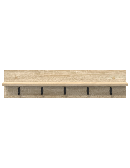 Appendiabiti a muro rovere sonoma 80 x 10.5 x 18 cm