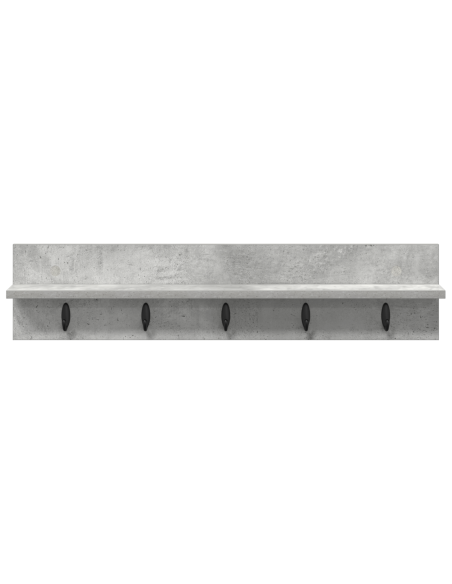 Appendiabiti a muro Grigio cemento 80 x 10.5 x 18 cm