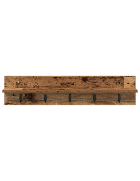 Appendiabiti a muro Legno vecchio 80 x 10.5 x 18 cm