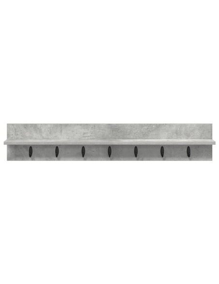 Appendiabiti a muro Grigio cemento 100 x 10.5 x 18 cm
