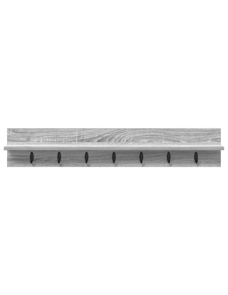 Appendiabiti a muro Grigio sonoma 100 x 10.5 x 18 cm