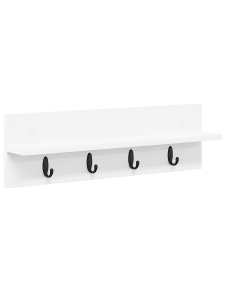 Appendiabiti a muro Bianco 60 x 10.5 x 18 cm Legno multistrato