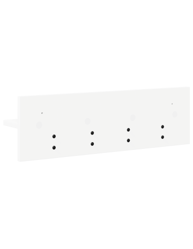Appendiabiti a muro Bianco 60 x 10,5 x 18 cm Legno multistrato