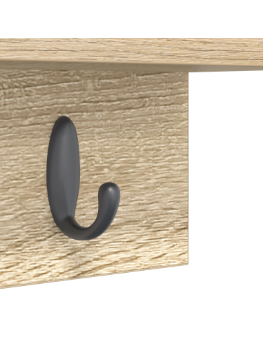 Appendiabiti a muro Rovere Sonoma 60 x 10,5 x 18 cm