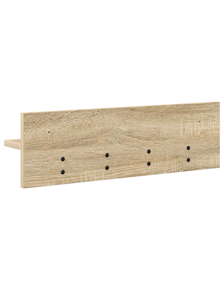 Appendiabiti a muro rovere sonoma 60 x 10.5 x 18 cm