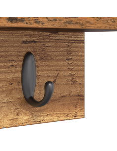 Appendiabiti a muro Legno vecchio 60 x 10,5 x 18 cm 2