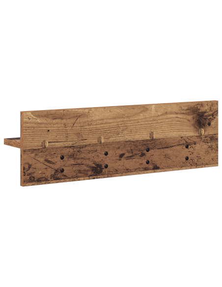 Appendiabiti a muro Legno vecchio 60 x 10.5 x 18 cm