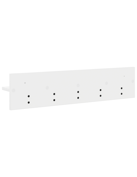 Appendiabiti a muro Bianco 80 x 10.5 x 18 cm Legno multistrato