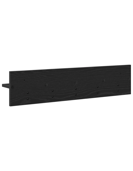 Appendiabiti a muro Rovere nero 80 x 10.5 x 18 cm