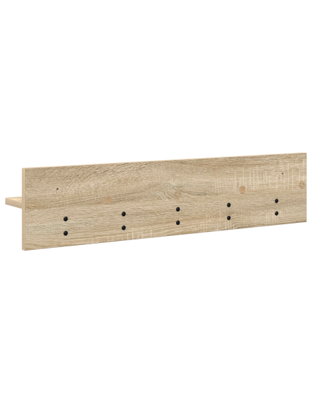 Appendiabiti a muro rovere sonoma 80 x 10.5 x 18 cm