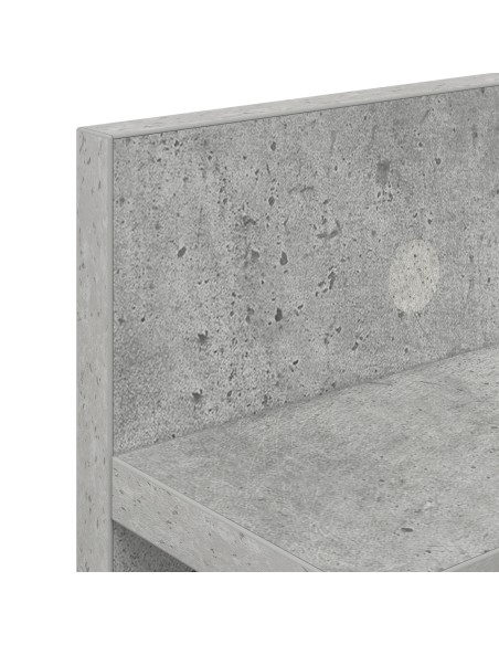 Appendiabiti a muro Grigio cemento 80 x 10.5 x 18 cm