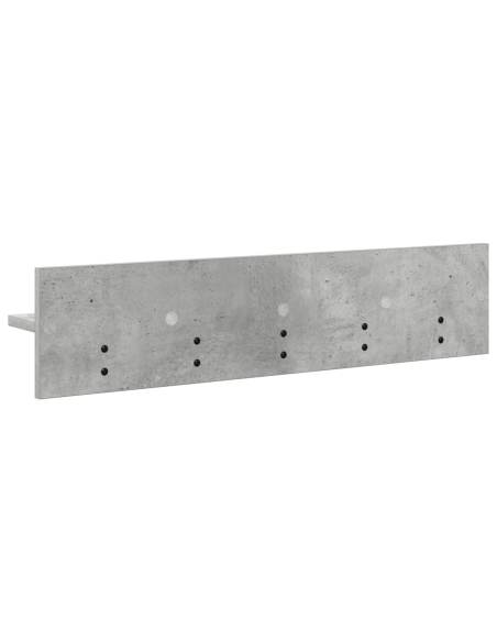 Appendiabiti a muro Grigio cemento 80 x 10.5 x 18 cm