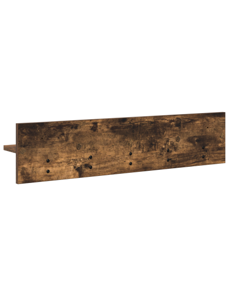Appendiabiti a muro Rovere fumo 80 x 10.5 x 18 cm