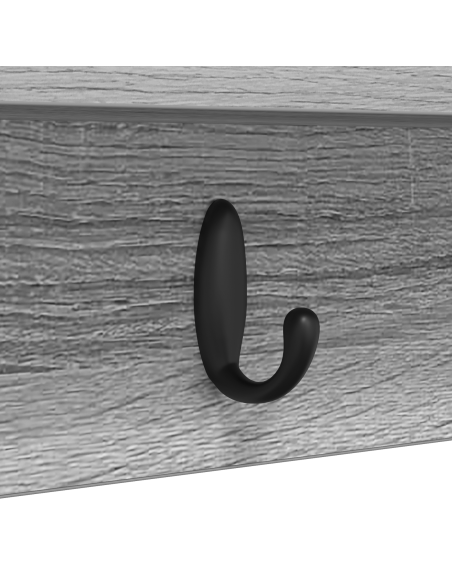 Appendiabiti a muro Grigio sonoma 80 x 10.5 x 18 cm