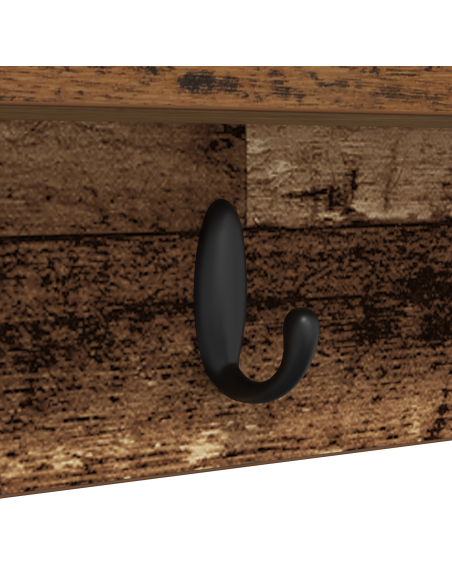 Appendiabiti a muro Legno vecchio 80 x 10.5 x 18 cm