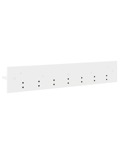 Appendiabiti a muro Bianco 100 x 10.5 x 18 cm Legno multistrato