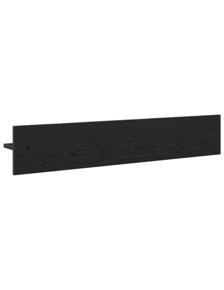 Appendiabiti a muro Rovere nero 100 x 10.5 x 18 cm