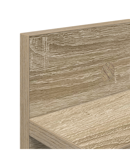 Appendiabiti a muro rovere sonoma 100 x 10.5 x 18 cm
