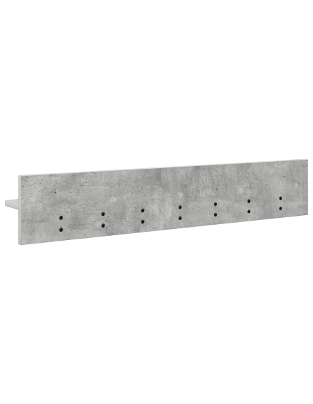 Appendiabiti a muro Grigio cemento 100 x 10.5 x 18 cm