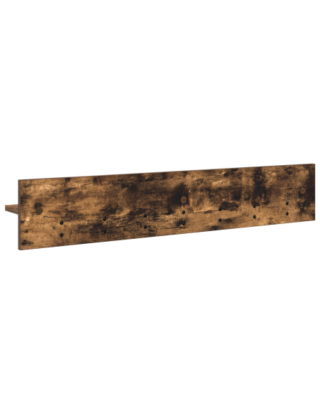 Appendiabiti a muro Rovere fumo 100 x 10.5 x 18 cm