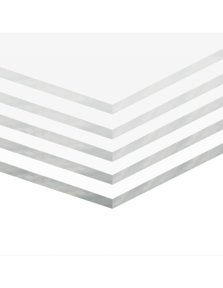 Fogli di Vetro Acrilico 5 pcs Trasparente 40 x 60 cm Acrilico