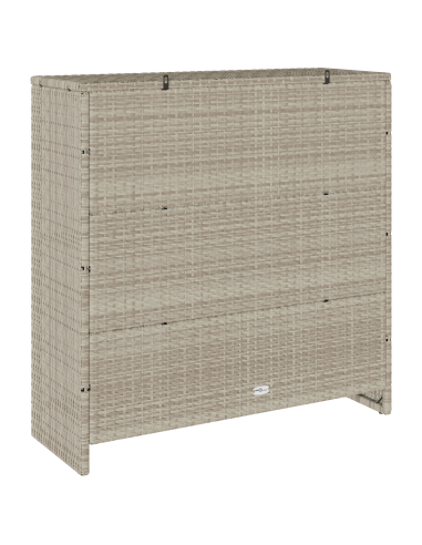 Armadio con lo scaffale Grigio chiaro 100 x 36 x 102 cm Rattan