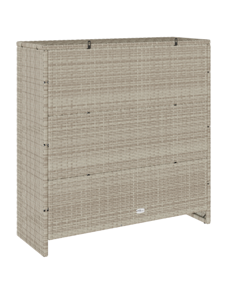 Armadio con lo scaffale Grigio chiaro 100 x 36 x 102 cm Rattan