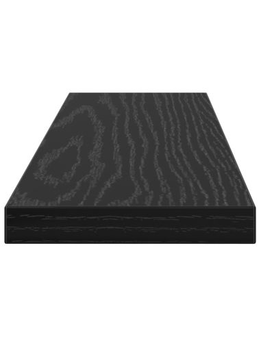 Scaffale 4 pcs Nero 40 x 10 x 1,5 cm Legno multistrato