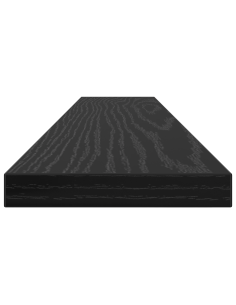 Scaffale 4 pcs Nero 60 x 10 x 1,5 cm Legno multistrato