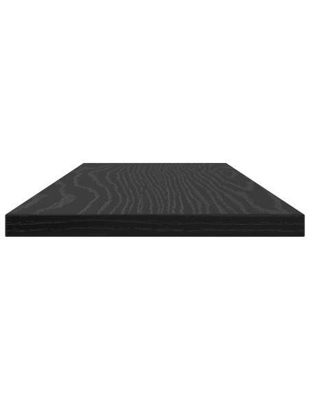 Mensole in rovere nero - Set di 4, misure 60x20x1,5 cm, fatte in legno ingegnerizzato resistente.