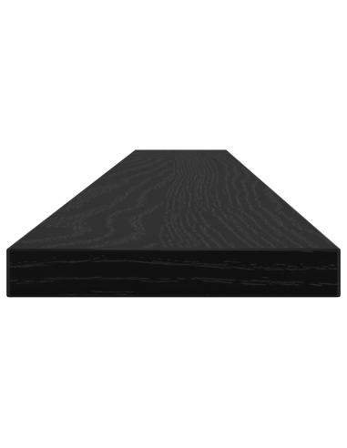 Scaffale 4 pcs Nero 100 x 10 x 1,5 cm Legno multistrato