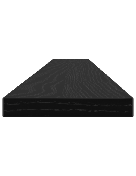 Scaffale 4 pcs Nero 100 x 10 x 1,5 cm Legno multistrato