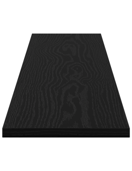 Piano per Libreria 4 pcs Nero 100 x 40 x 1.5cm Truciolare
