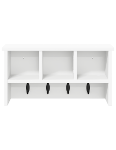 Appendiabiti a muro Bianco 50 x 16 x 26 cm Legno multistrato