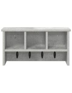 Appendiabiti a muro Grigio cemento 50 x 16 x 26 cm