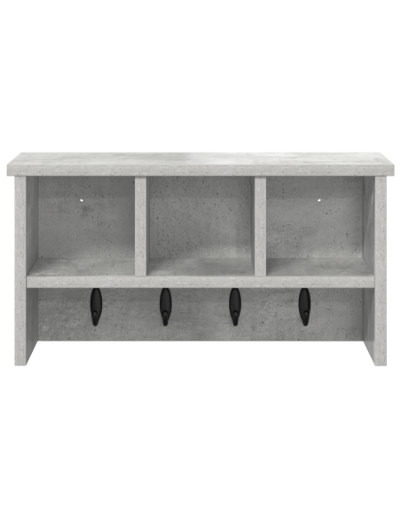 Appendiabiti a muro Grigio cemento 50 x 16 x 26 cm