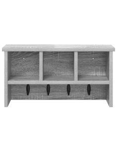 Appendiabiti a muro Grigio sonoma 50 x 16 x 26 cm