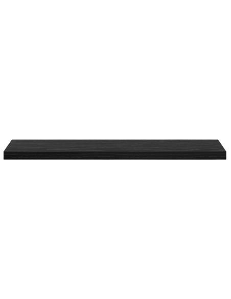 Mensole per libri rovere nero, 4 pezzi, 40x10x1.5 cm, legno ingegnerizzato