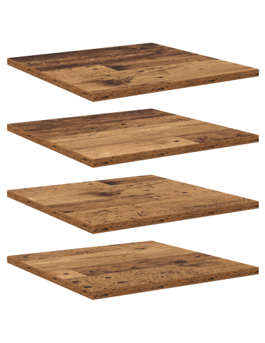 Scaffale 4 pcs Marrone 40 x 40 x 1,5 cm Legno multistrato