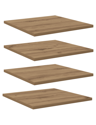 Scaffale 4 pcs Marrone 40 x 40 x 1,5 cm Legno multistrato