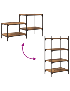 Scaffale 4 pcs Marrone 60 x 40 x 1,5 cm Legno multistrato 2