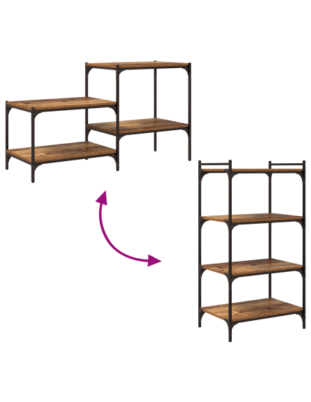 Piano per Libreria 4 pcs Marrone 100 x 40 x 1.5cm Truciolare