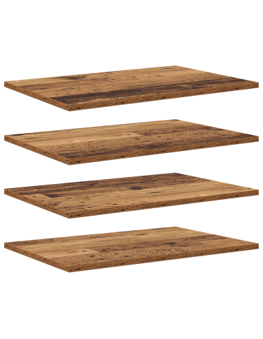 Scaffale 4 pcs Marrone 60 x 40 x 1,5 cm Legno multistrato