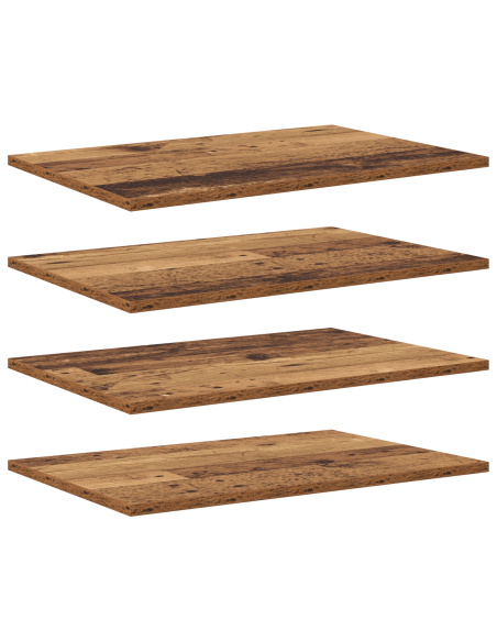 Piano per Libreria 4 pcs Marrone 100 x 40 x 1.5cm Truciolare