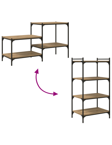 Scaffale 4 pcs Marrone 60 x 40 x 1,5 cm Legno multistrato