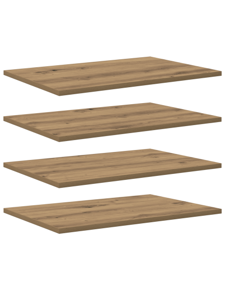 Piano per Libreria 4 pcs Marrone 100 x 40 x 1.5cm Truciolare