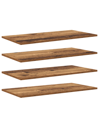 Scaffale 4 pcs Marrone 80 x 40 x 1,5 cm Legno multistrato