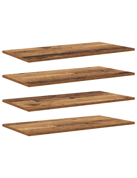 Piano per Libreria 4 pcs Marrone 100 x 40 x 1.5cm Truciolare