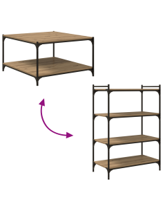 Scaffale 4 pcs Marrone 80 x 40 x 1,5 cm Legno multistrato 2